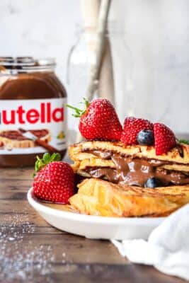 Receita de Torrada Francesa de Nutella