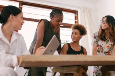 women at the meeting